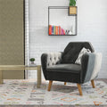 Gray Velvet Accent Chair S351