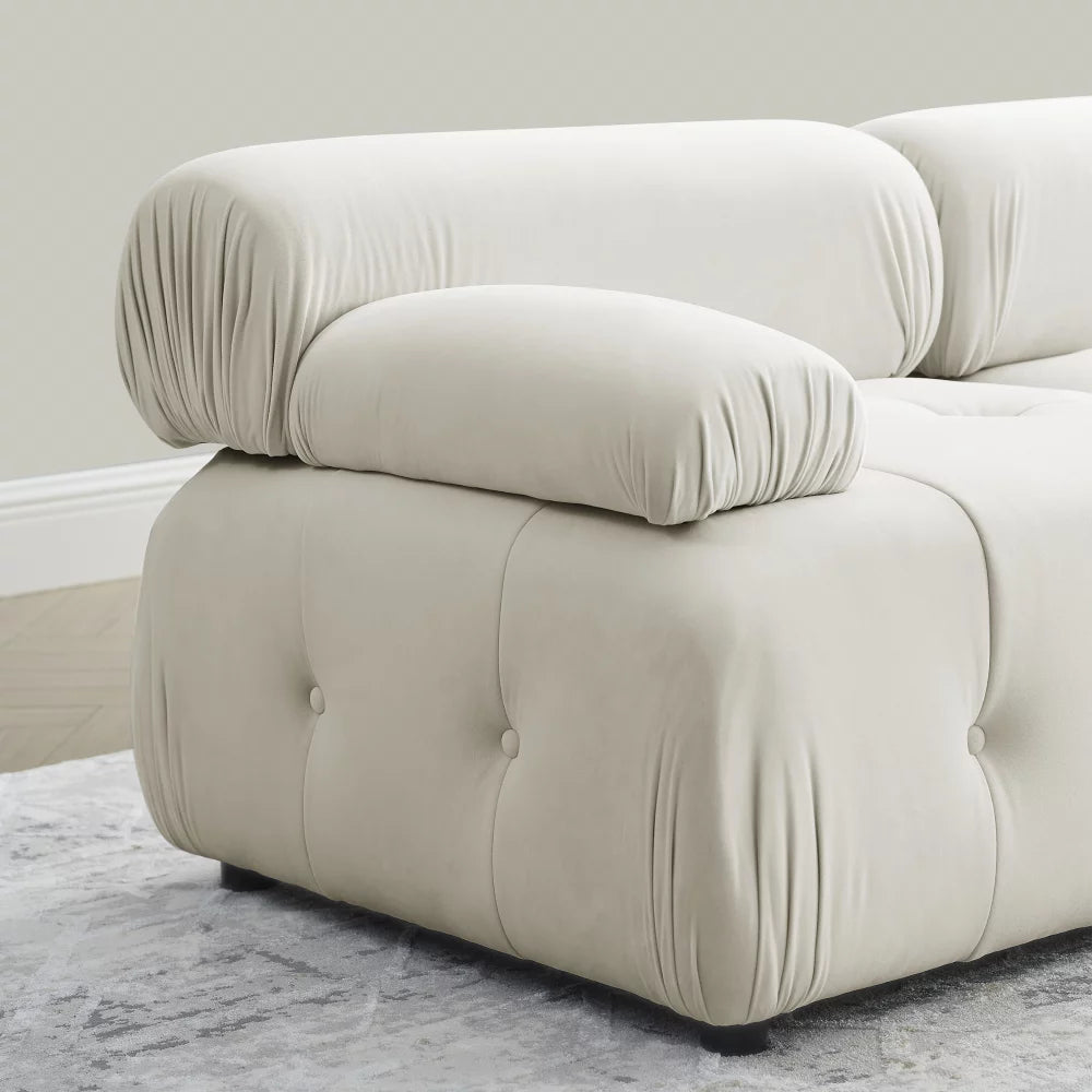 L Shaped Modular Sectional Sofa with Reversible Ottoman P367690