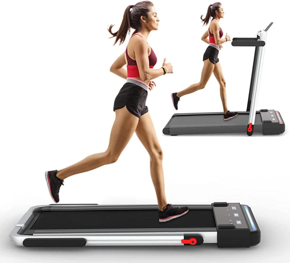 2 in 1 Folding Portable Under Desk Treadmill F623