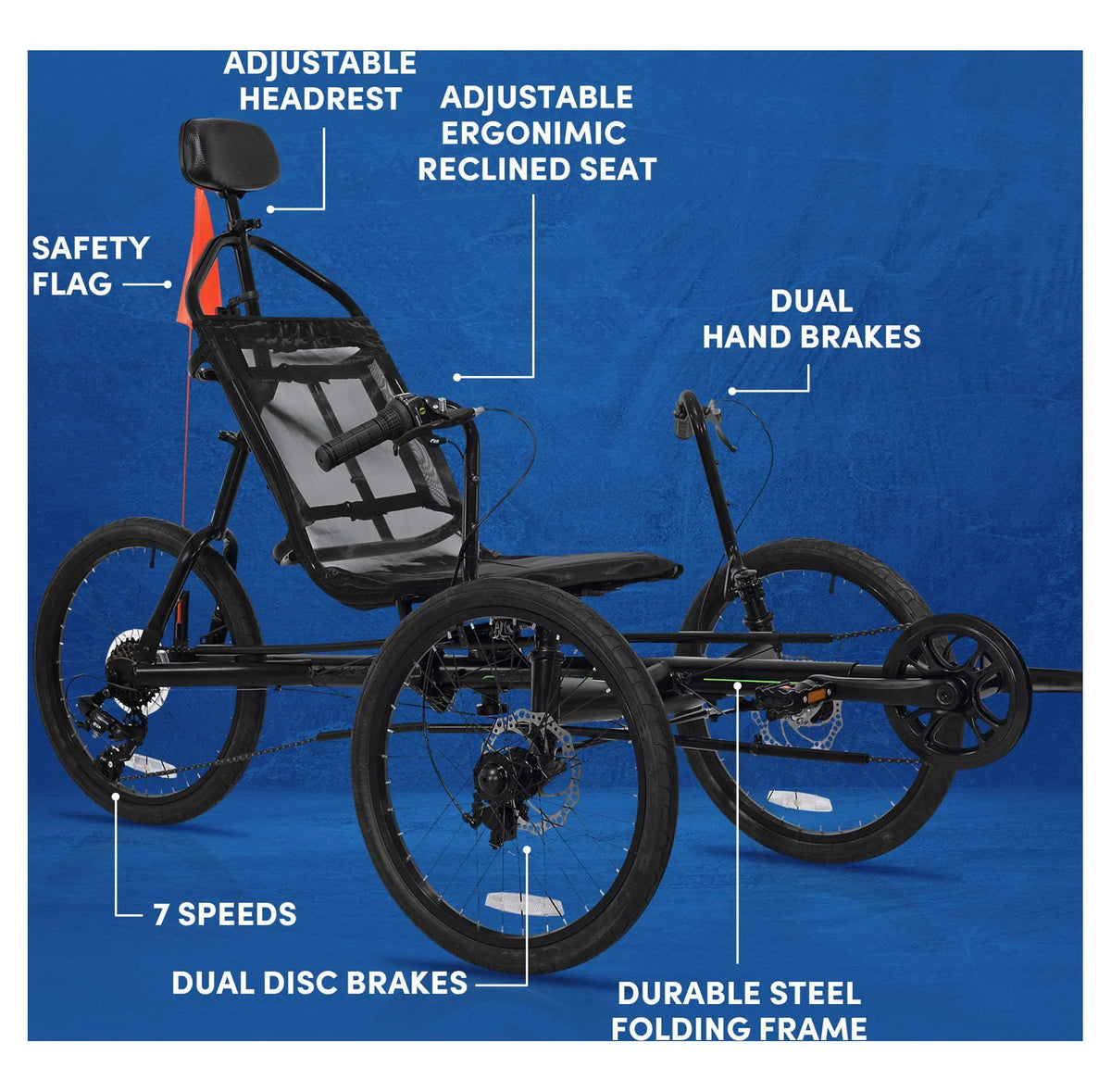 Black 3-Wheel Bike X533