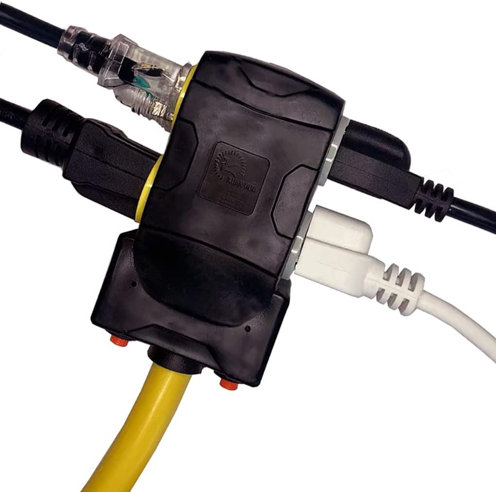 50Ft 30 Amp 125/250V 10 Gauge SJTW Power Cord with Surge Protector Breaker G48397