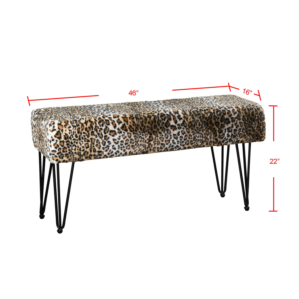 Faux Fur Ottoman Y787504