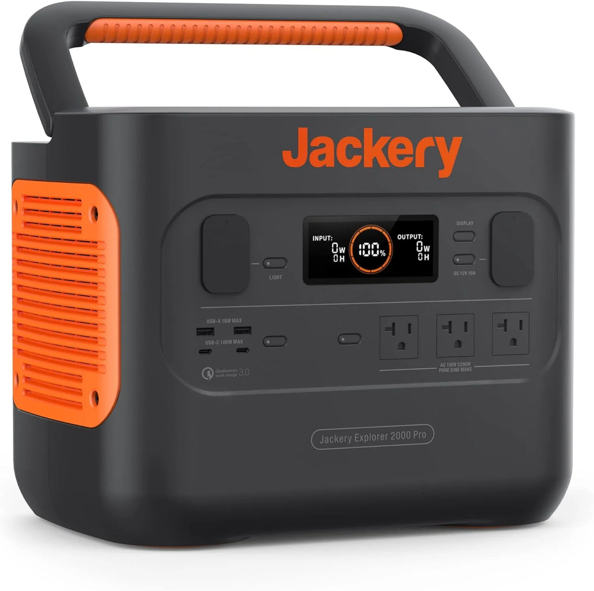 Portable Power Station, 2160Wh Capacity with 3x2200W AC Outlets D268