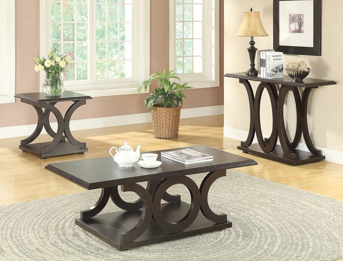 C-Shaped Coffee Table Cappuccino G244