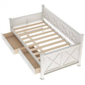 White Twin Size Daybed with 2 Drawers N28881
