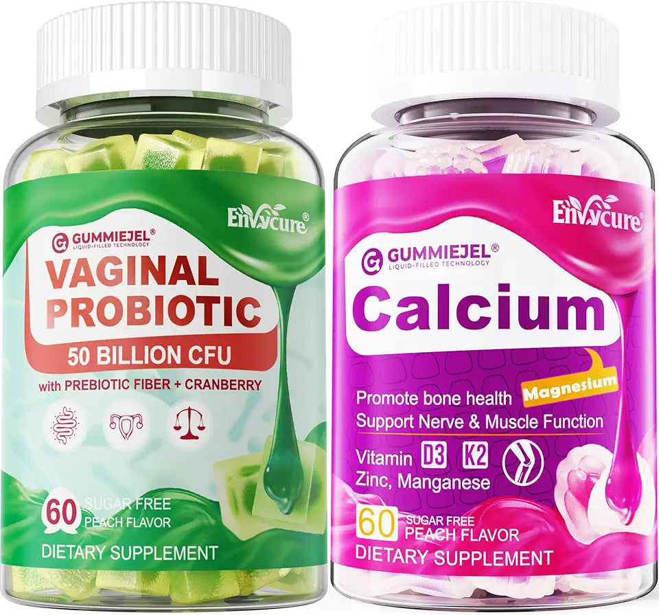 Probiotics for Women Gummies 60 Count + Calcium Citrate Gummies 60 Count Y369158