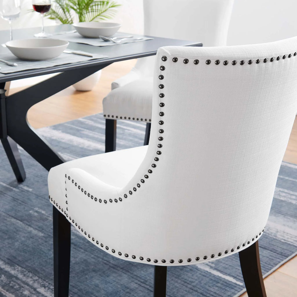 White Fabric Dining Chair Z252955