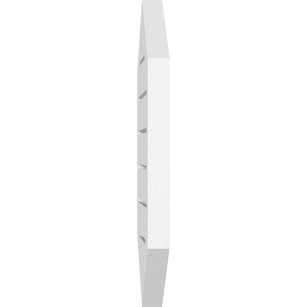 Vertical Peaked Surface Mount PVC Gable Vent T379