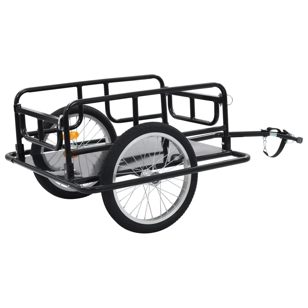 Bike Cargo Trailer Steel Black J3576