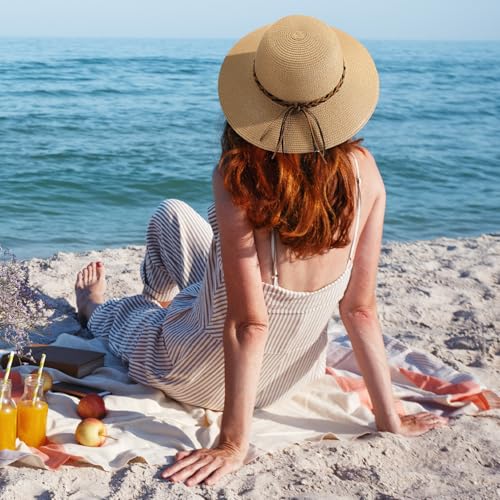 Wide Brim Straw Sun Hat I4478