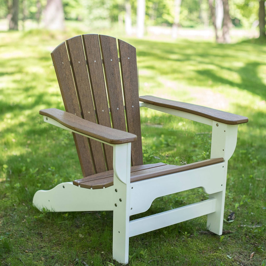 Light Gray Recycled Plastic Adirondack Chair D742