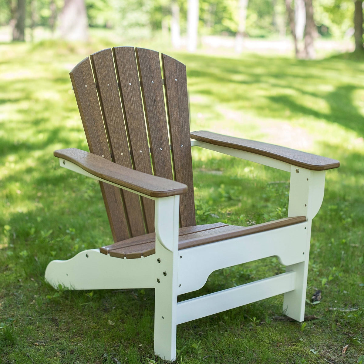 Light Gray Recycled Plastic Adirondack Chair D742