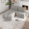 Light Grey 3 Seater Modular Sectional Sofa S265892