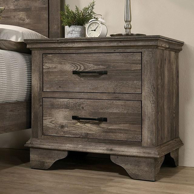 Gray Solid Wood King Bedroom Set 6pcs T46805