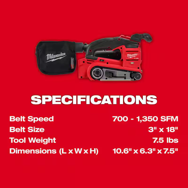 18-Volt Cordless Belt Sander with Starter Kit C166