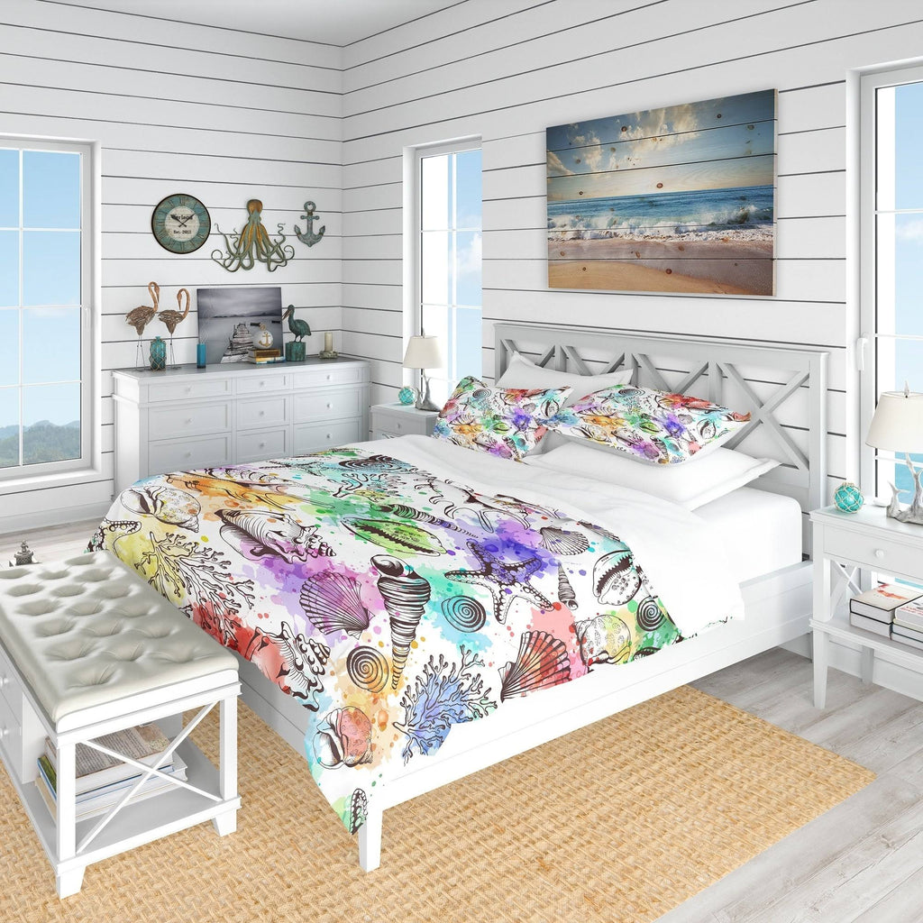 Nautical Coastal Bedding Set Twin Duvet Cover A1992