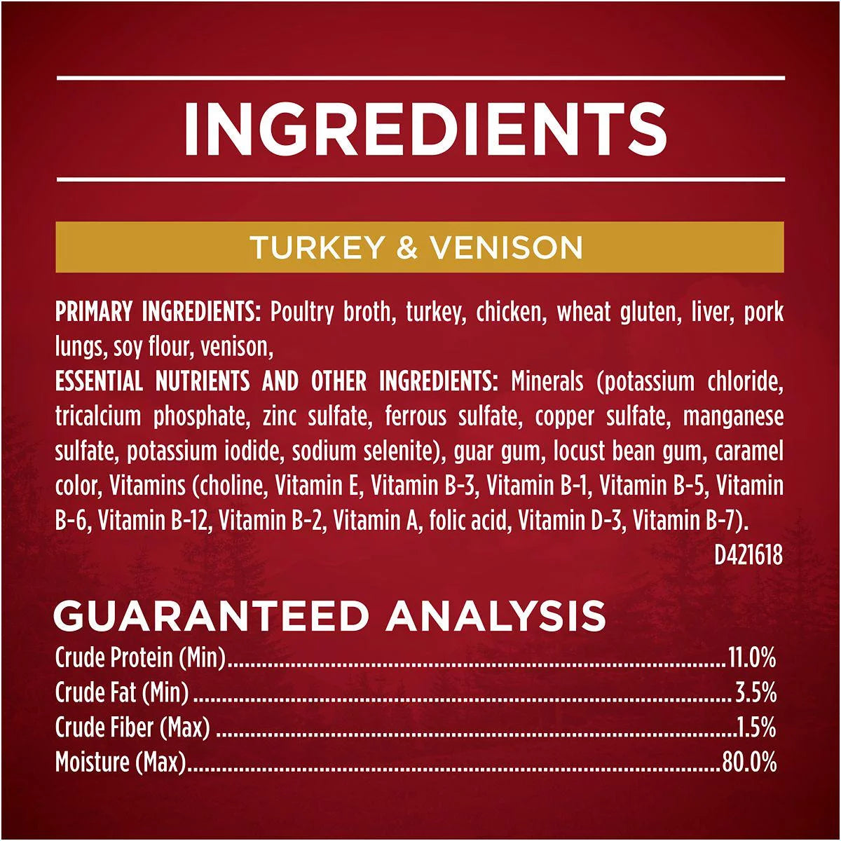 Turkey Venison Chicken Duck Cuts in Gravy Wet Dog Food 13 oz Pack of 12 N4502