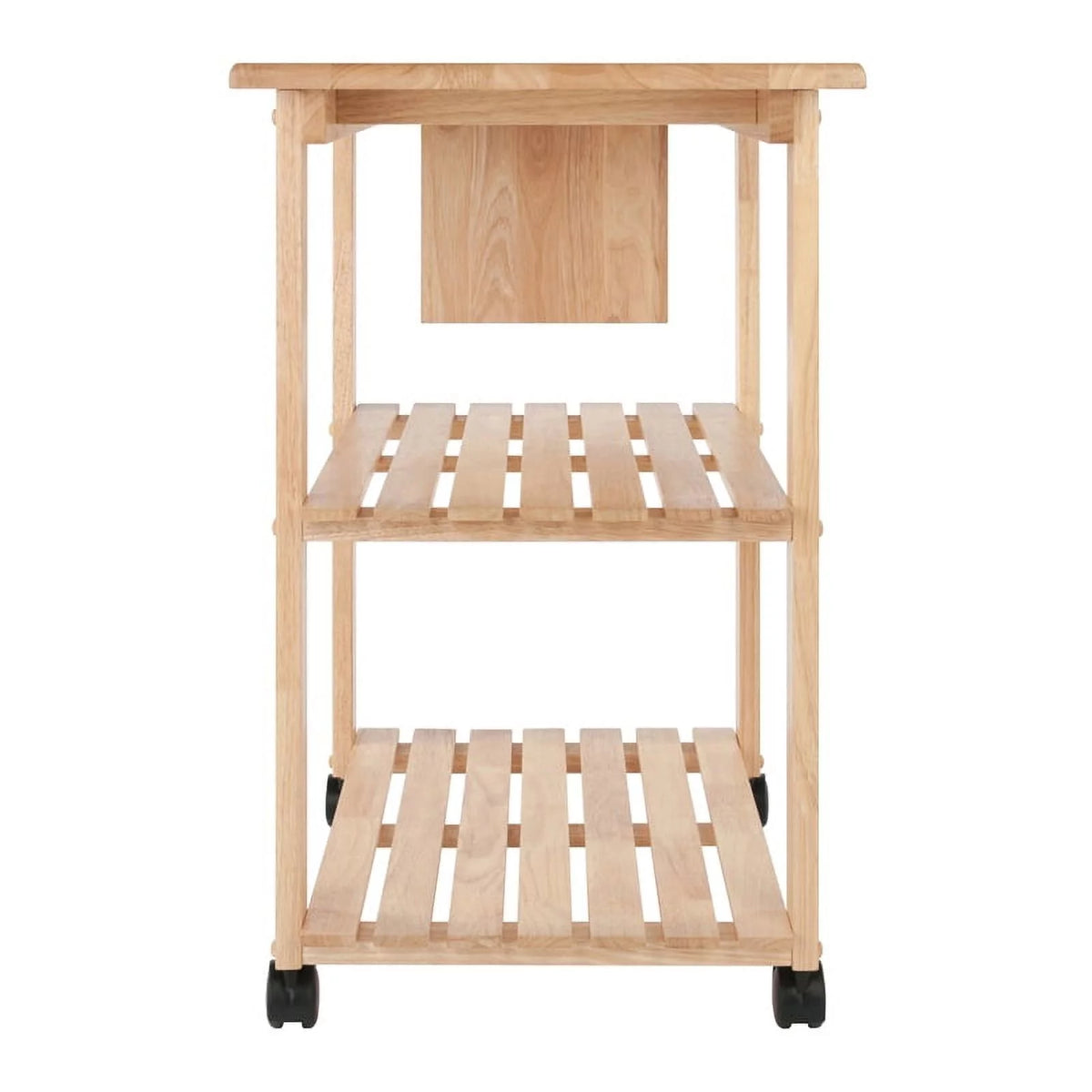 Wood Butcher Block Kitchen Cart in Natural Y596226