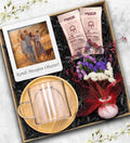 Personalized Photo Frame & Dry Flower Bouquet & Glass Cup & 2 Piece Turkish Coffee Gift Set N954451