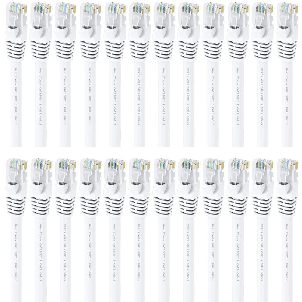 Cat 6 Ethernet Cable 1 ft 24-Pack White B97648