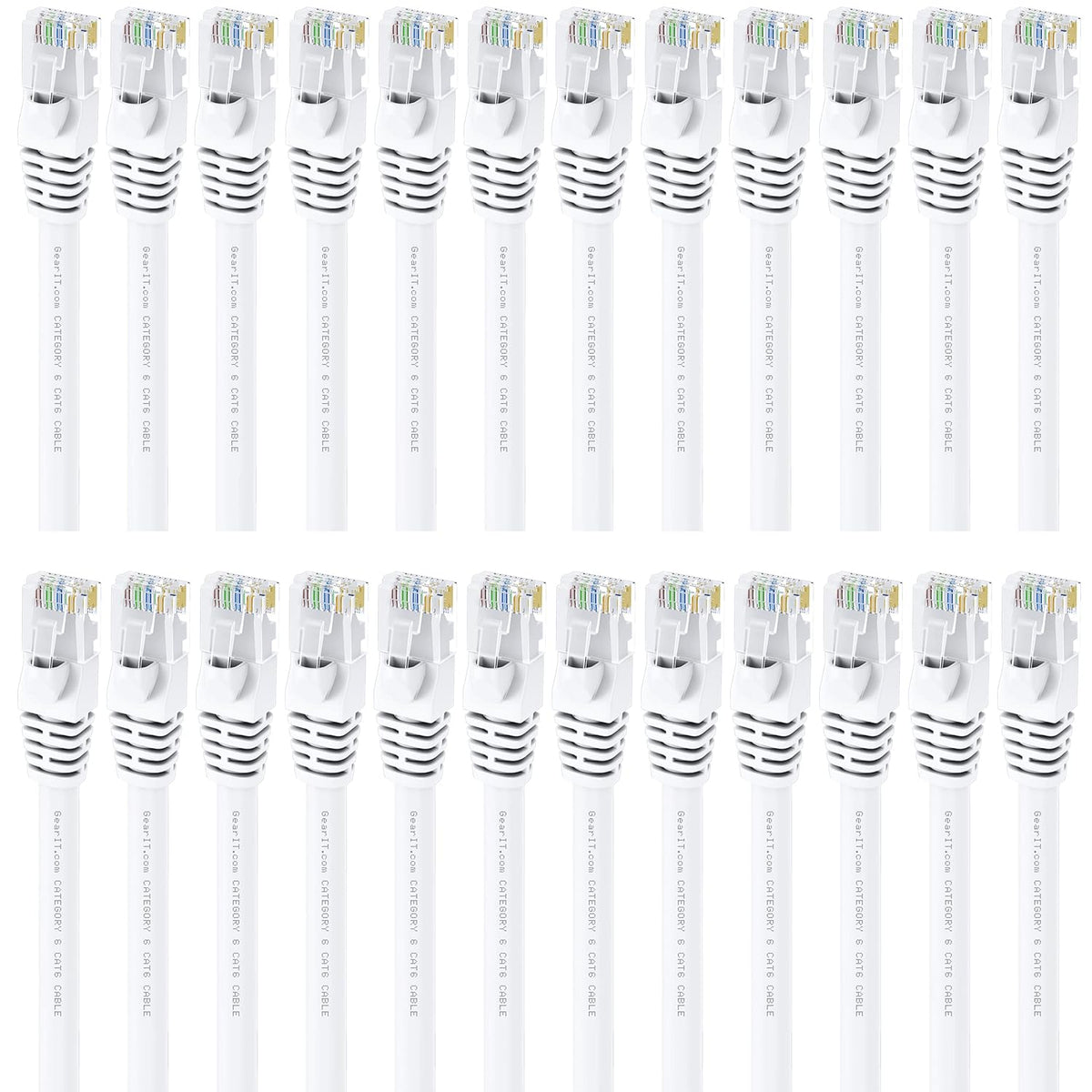 Cat 6 Ethernet Cable 1 ft 24-Pack White B97648