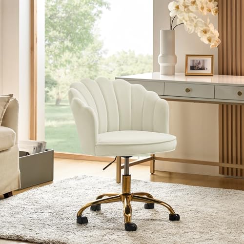 Teal Velvet Upholstered Desk Chair W3519