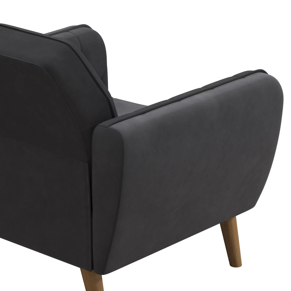 Gray Velvet Accent Chair S351
