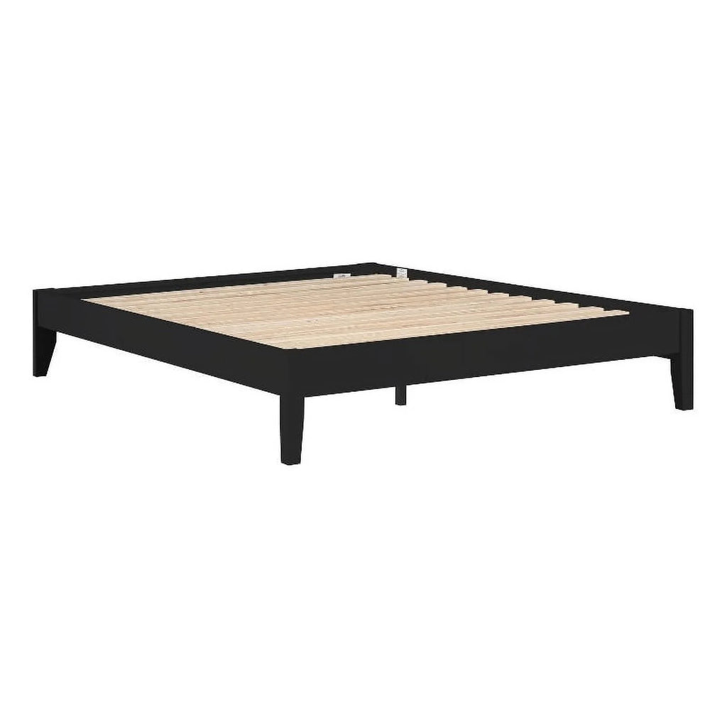 Contemporary Wood Platform Queen Bed Q624