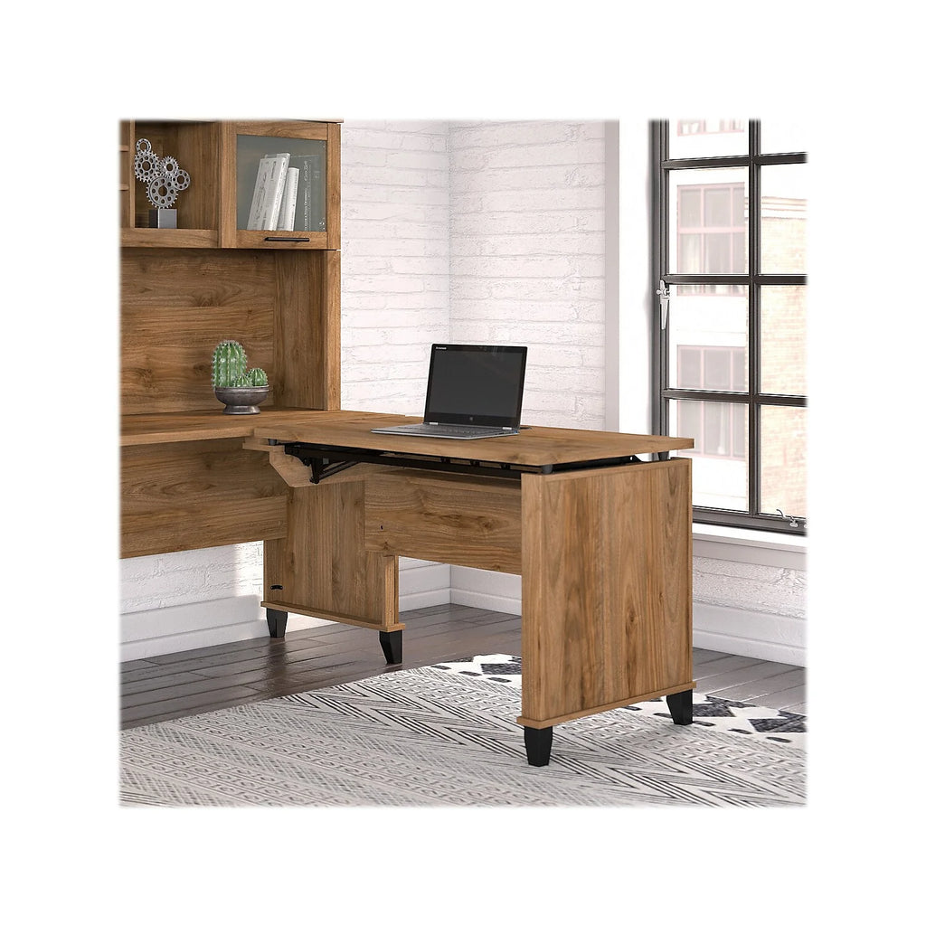 Fresh Walnut Engineered Wood Sit to Stand Return A571