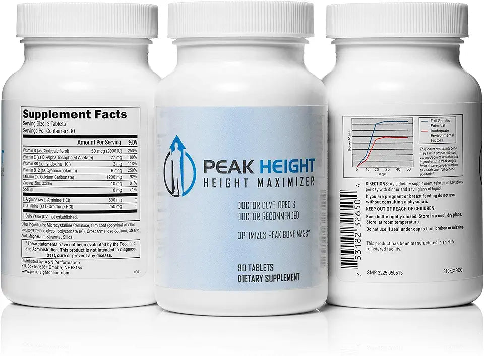 90 Tablets Height Pill Supplement S5696
