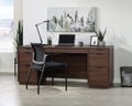 Spiced Mahogany Computer Credenza Desk Q2879