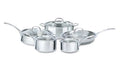 10 Piece Tri-Ply Stainless Steel Cookware Set I146