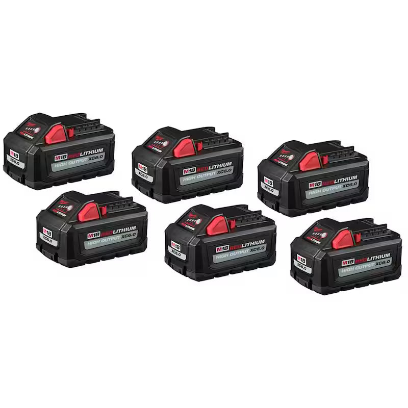 18-Volt Lithium-Ion 6.0Ah Battery Pack 6-Pack O5015