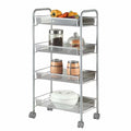 4 Tier Slim Rolling Storage Cart B771017