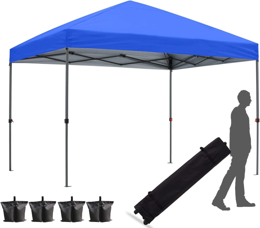 10x10FT Pop Up Canopy Tent Blue D750736