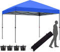 10x10FT Pop Up Canopy Tent Blue D750736