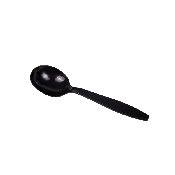 Black PS Plastic Soup Spoons 1,000 ct G499030