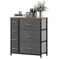 Gray Metal Fabric Wood Drawer Chests L171