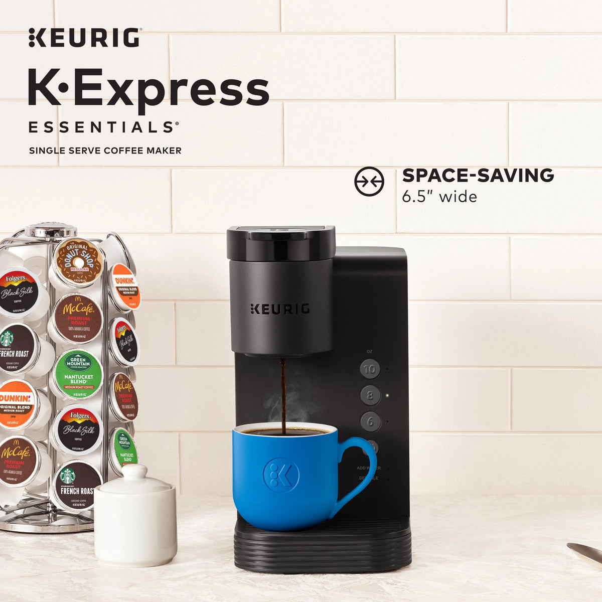 Black Single Serve K-Cup Pod Coffee Maker Q95532