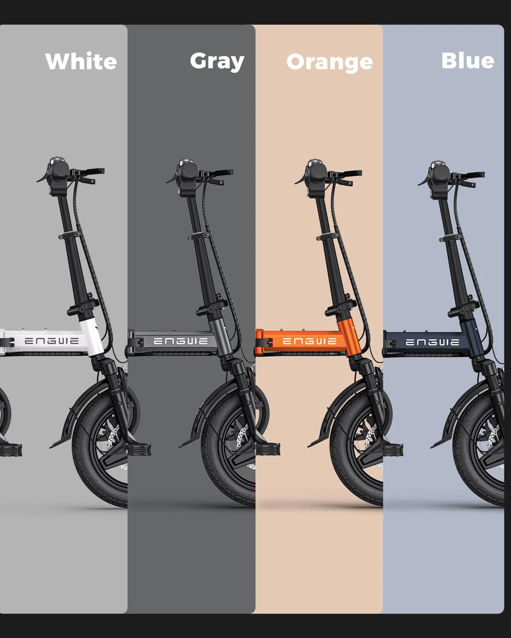 Folding Electric Bike 350W 48V 10AH Grey L181