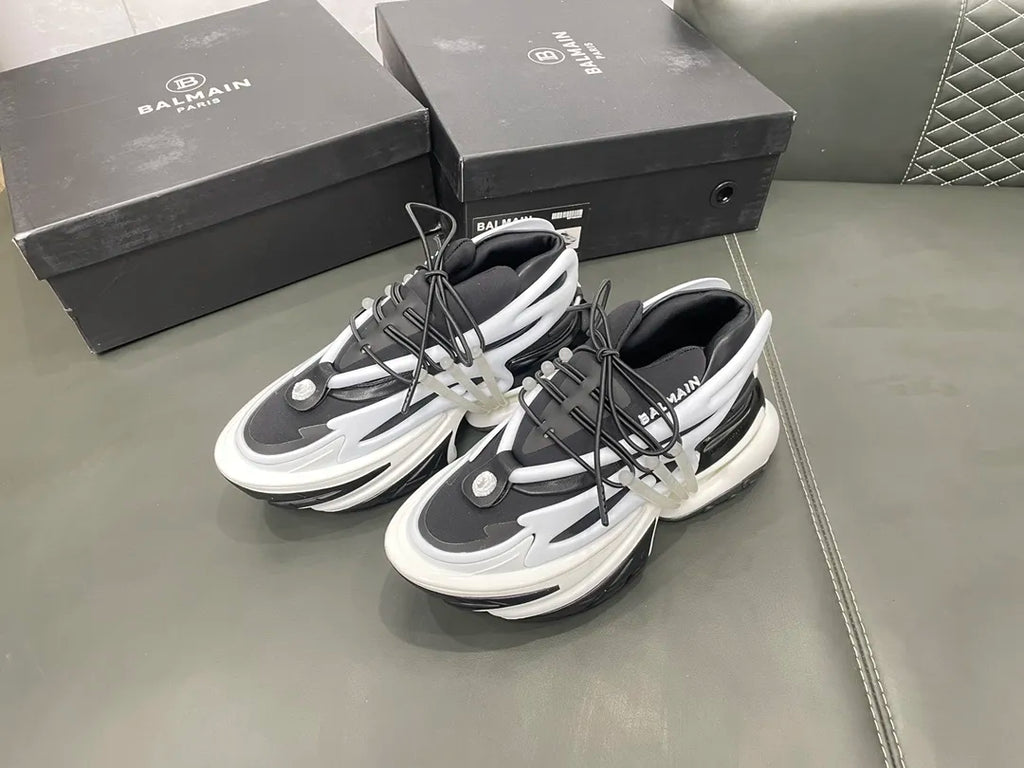 White Black Heels H5448