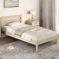 Queen Wooden Platform Bed Frame with Headboard Z261741