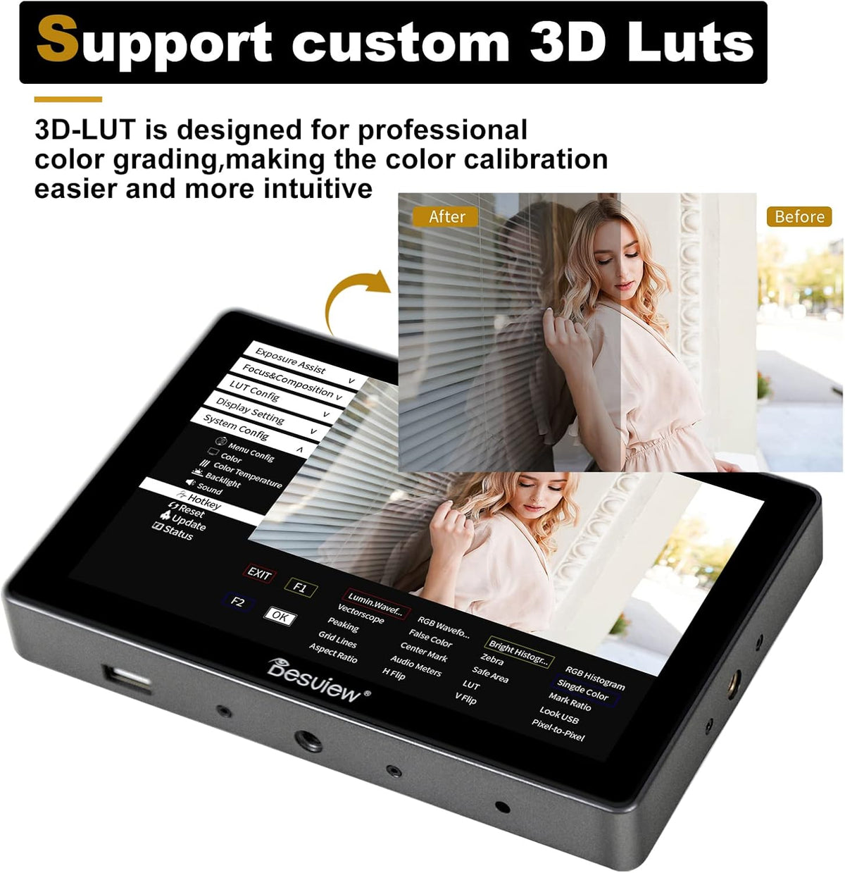 7 inch Touch Screen Camera Field Monitor H808012