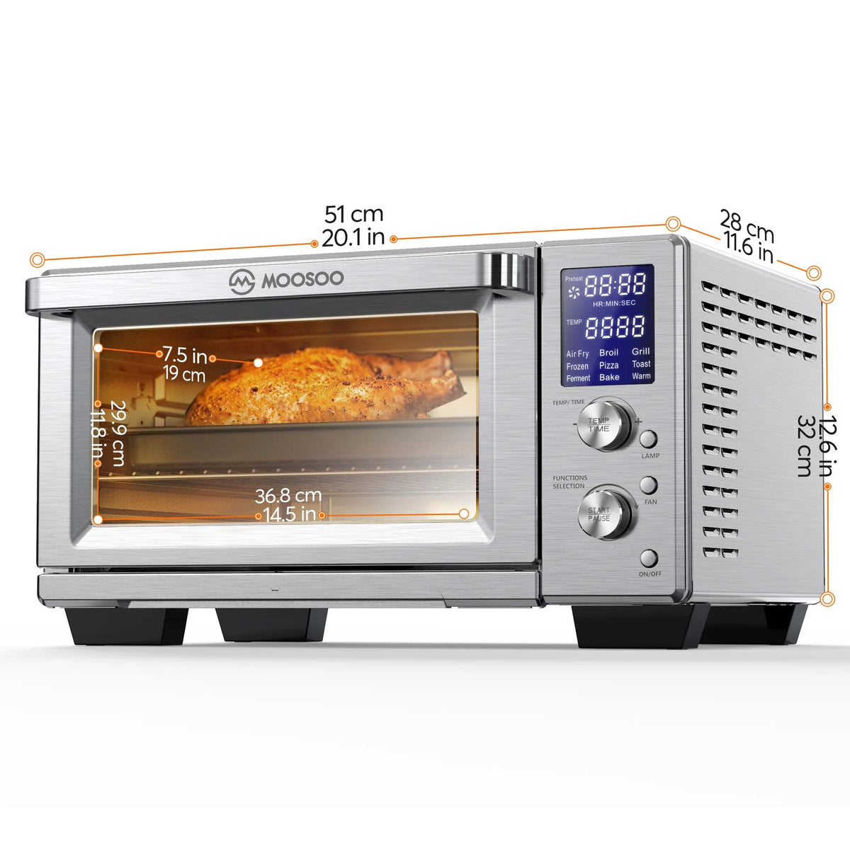 30 Quart Air Fryer Oven with LED Digital Screen S65623