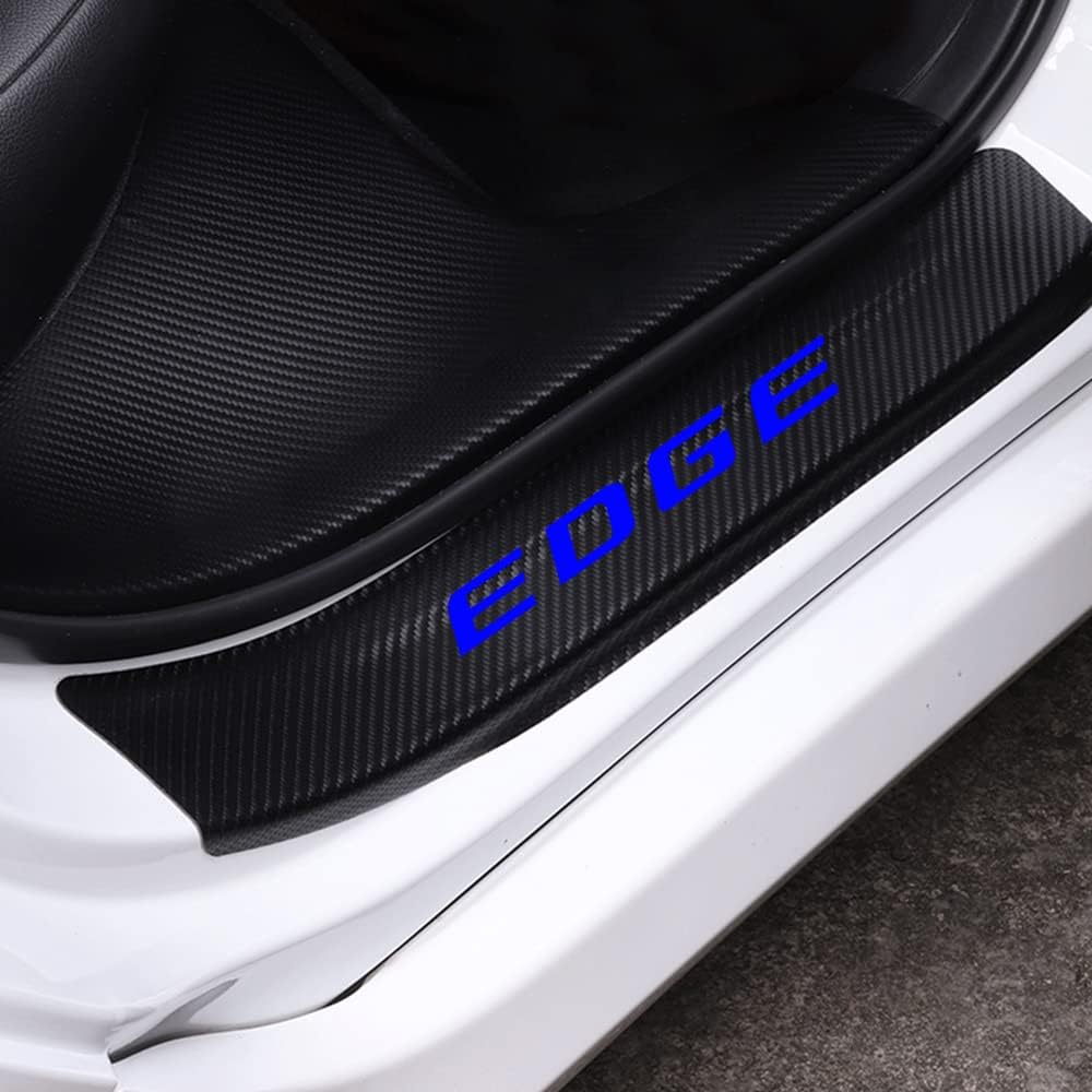 Carbon Fiber Vinyl Car Door Sill Protector Q868249