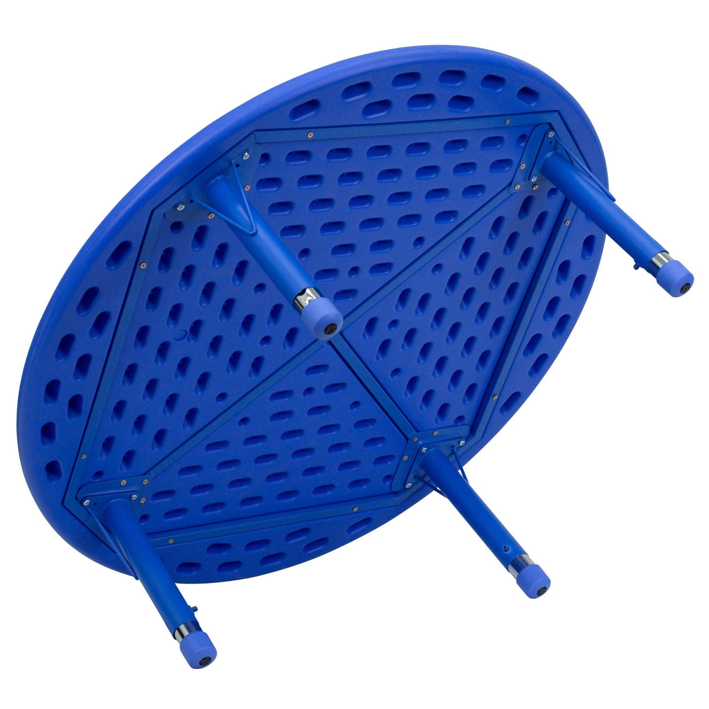 45 inch Round Plastic Height Adjustable Activity Table F154