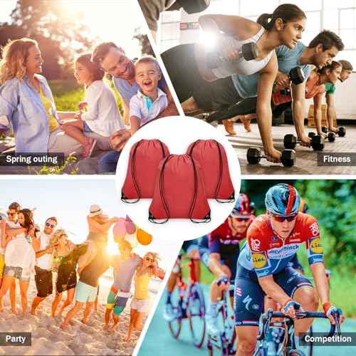 50Pcs Polyester Drawstring Backpack P5616