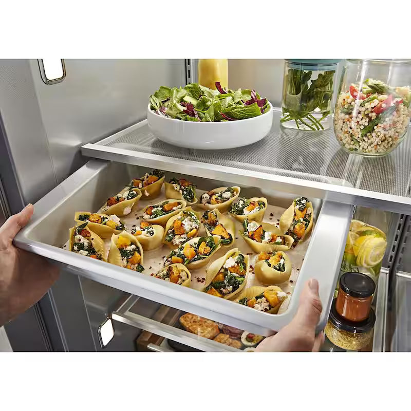Black Stainless Steel Side-by-Side Refrigerator H14596