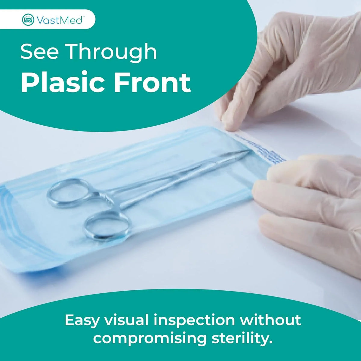 Self Seal Sterilization Pouches with Dual Indicators T77673
