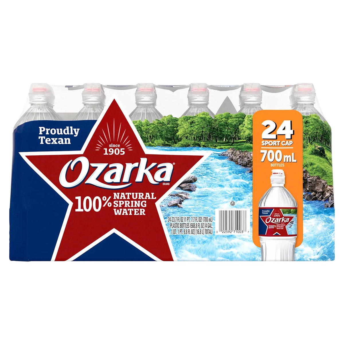 100% Natural Spring Water 24 pk Z91495